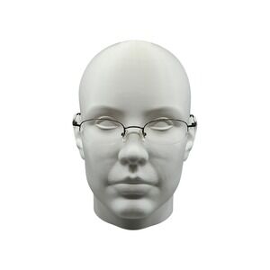 Caravaggio  Fisk BRN 49020 135 Rimless Eyeglasses Brown Metal Frame Eyewear
